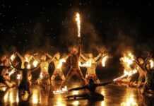 cirque of flame where dance meets pyrotechnics in a mesmerizing spectacle