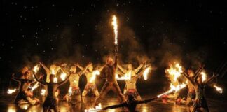 cirque of flame where dance meets pyrotechnics in a mesmerizing spectacle